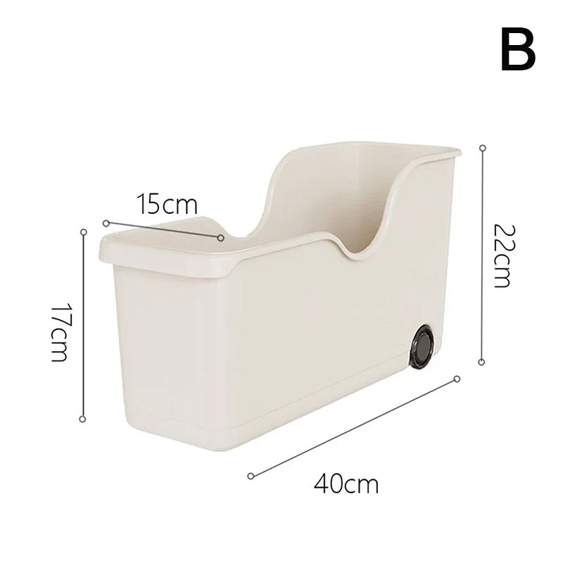 Kitchen Closet Organizer Make Up Organizer Sundries Storage Case with Wheels Seasoning Bottle Storage Container