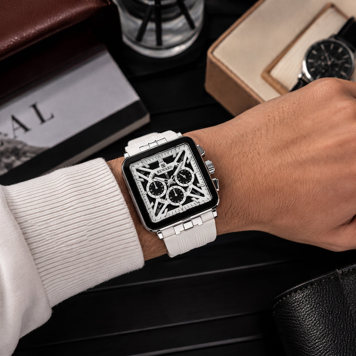 Reward VIP Square Chronograph Watch