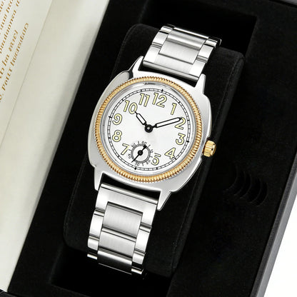 Women's Watch, A Stylish and Refined, Niche and Simple-Style Women's Watch With Stainless Steel Strap, Quartz Movement, A Unique