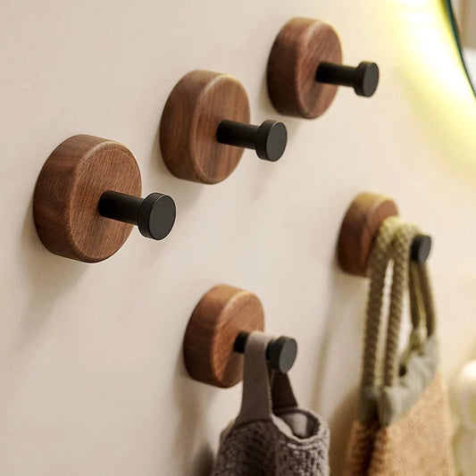 Self-adhesive Wood Hanging Hanger