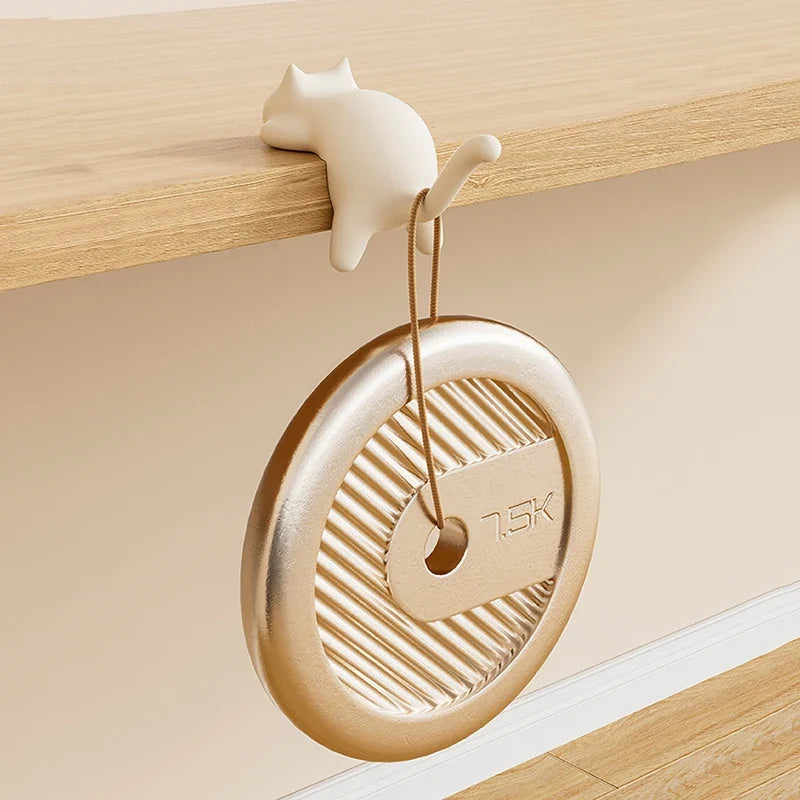 Fun Cat Design Key Hooks for Desk Table Edge Office Bag Storage Kawaii Home Decor Organizer Cute Space Saving Accessory