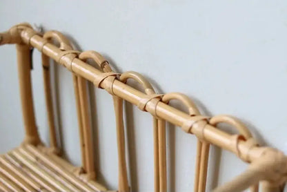Rattan Wall Shelves Home Organizer Kitchen