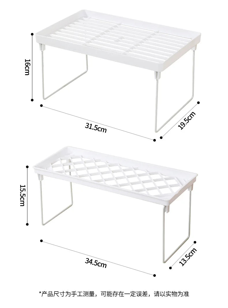 Home Closet Organizer Storage Shelf for Kitchen Rack Space Saving Makeup Organizer Wardrobe Decorative Shelves Cabinet Holders