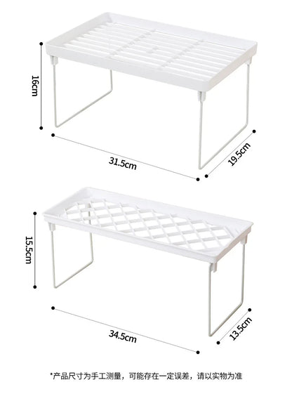 Home Closet Organizer Storage Shelf for Kitchen Rack Space Saving Makeup Organizer Wardrobe Decorative Shelves Cabinet Holders
