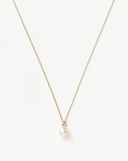 Gold Baroque Pearl Organic Necklace