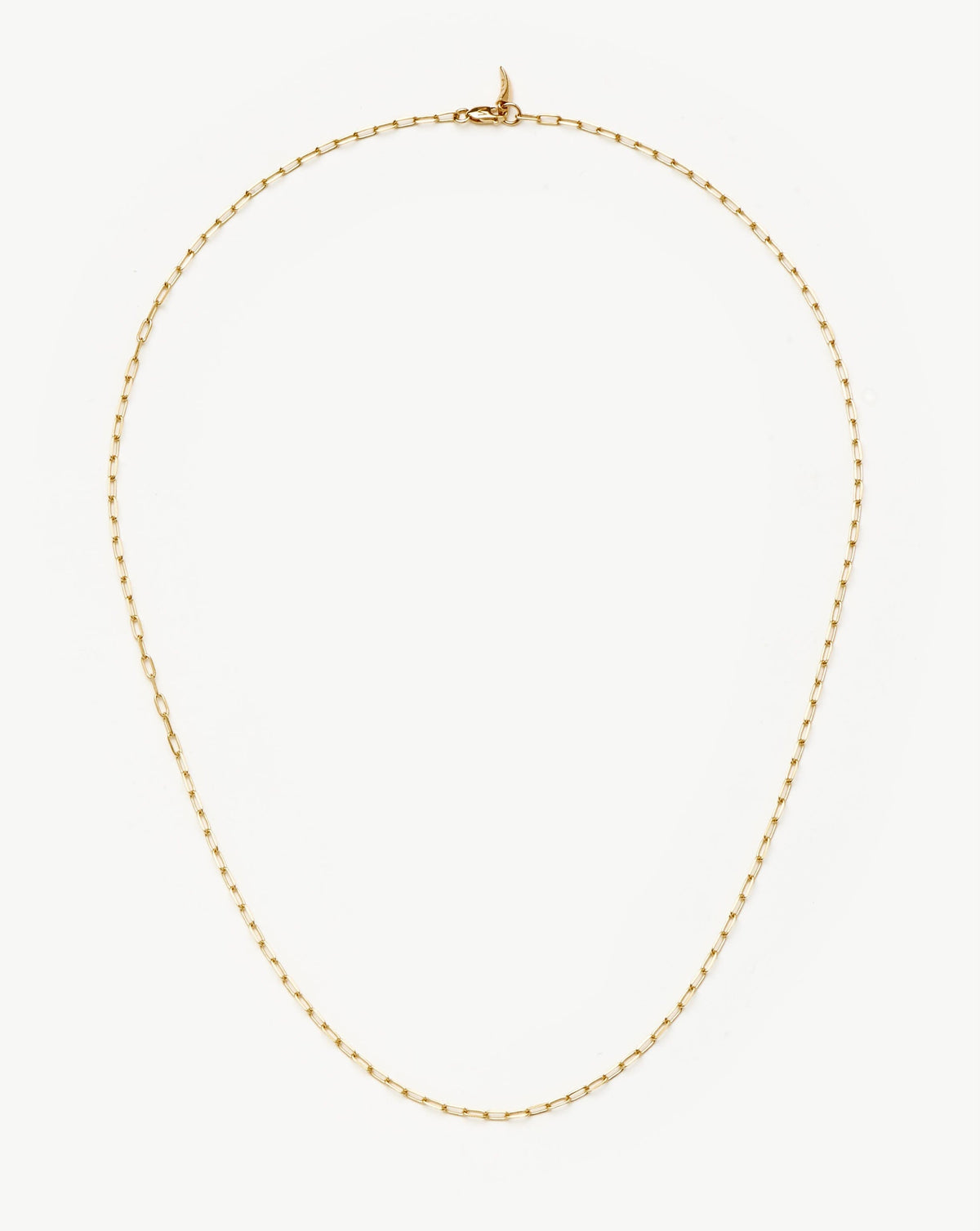 Solid Gold Classic Paperclip Chain Necklace | 14ct Solid Gold